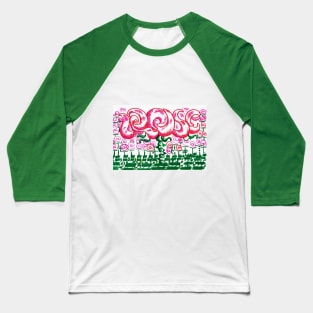 Rose Garden In Type Baseball T-Shirt